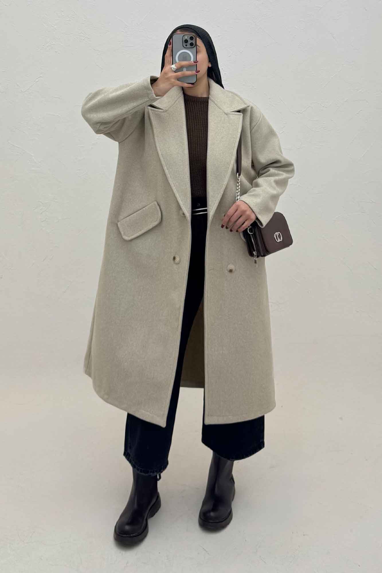 پالتو فوتر بلند مدل ناردیس