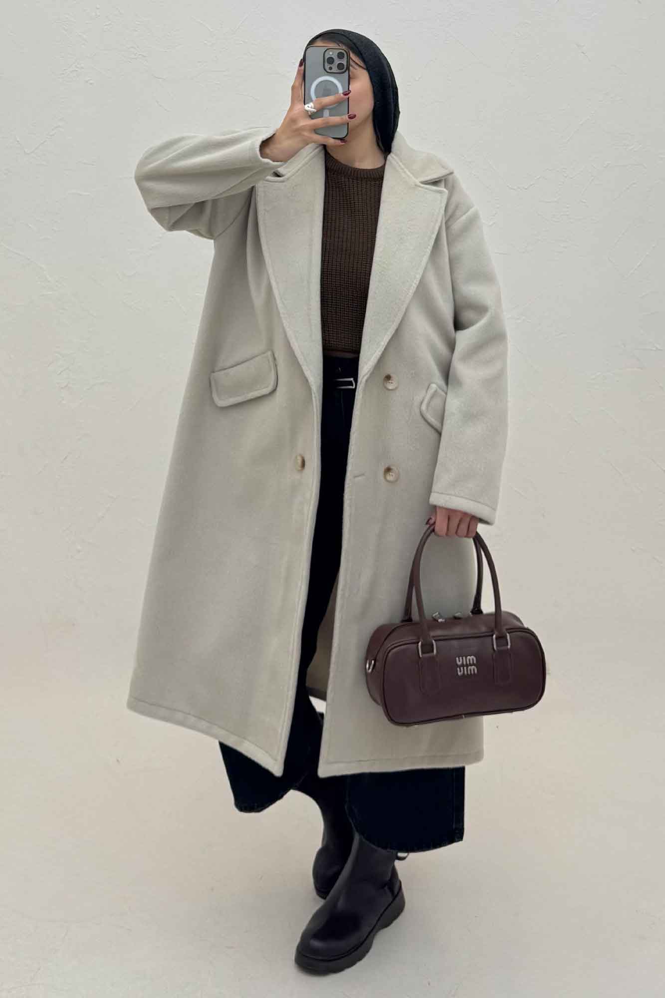 پالتو فوتر بلند موهردار لیندو