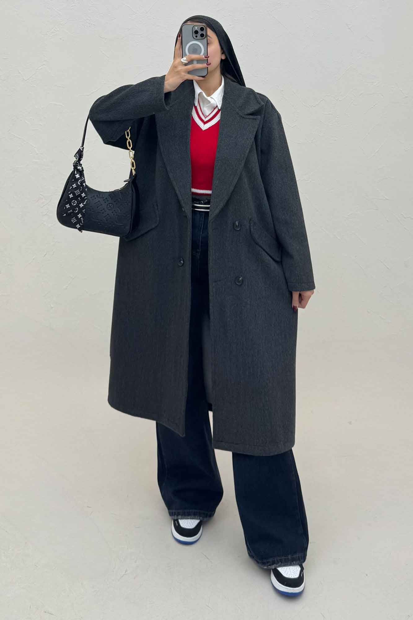 پالتو فوتر بلند موهردار لیندو