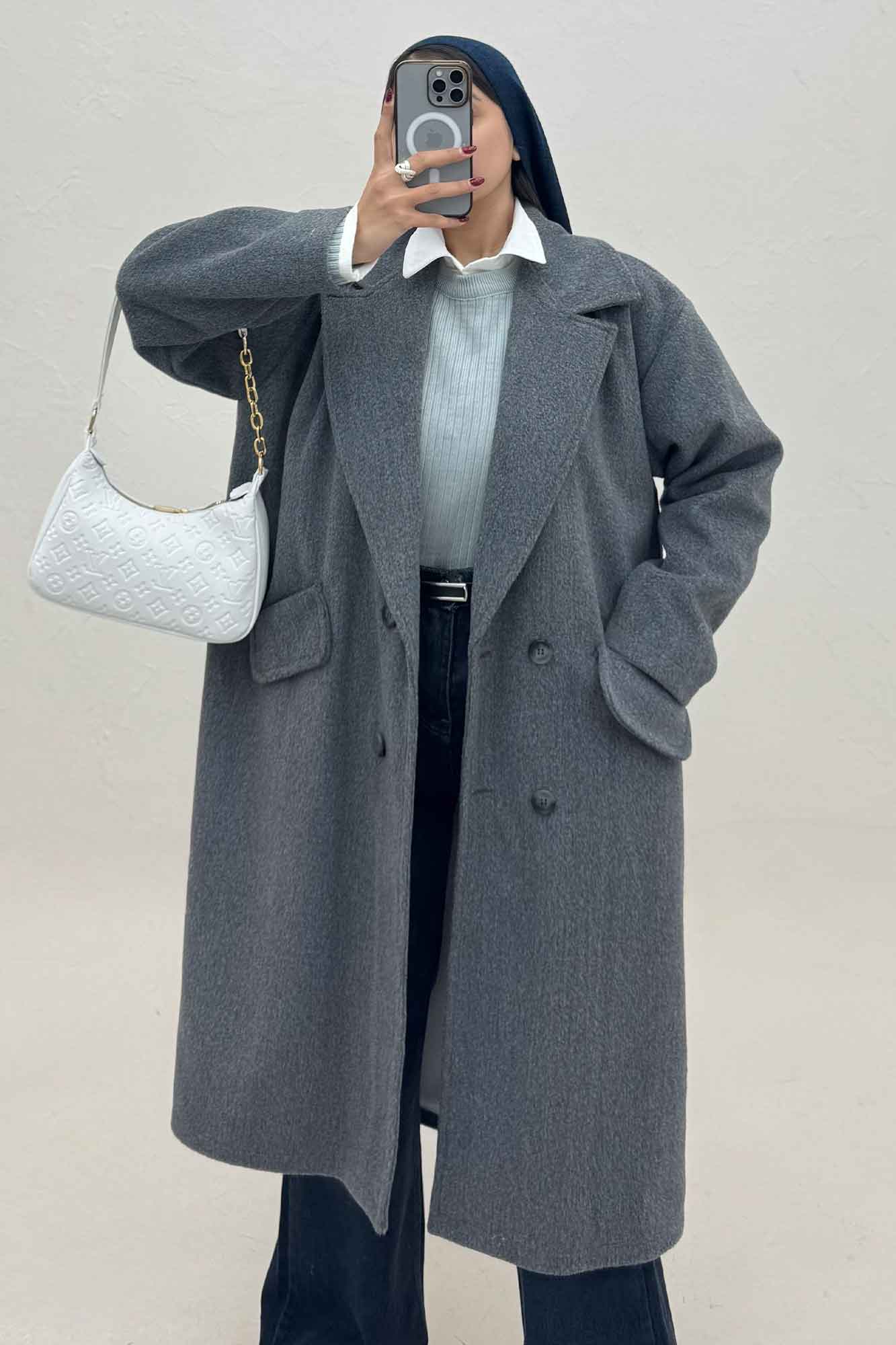 پالتو فوتر بلند موهردار لیندو