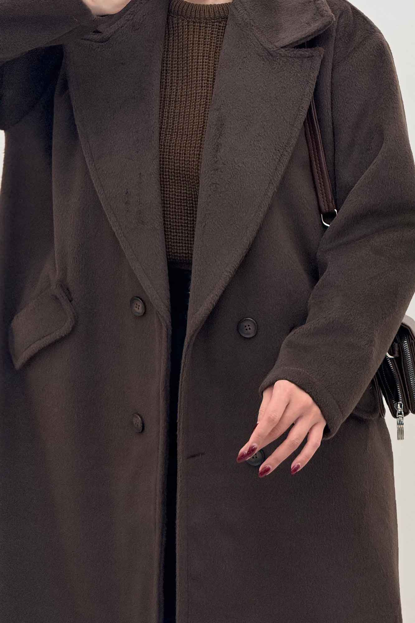 پالتو فوتر بلند موهردار لیندو