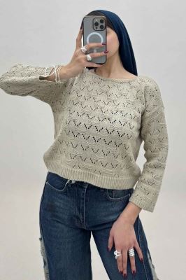 بلوز بافت طرح دار کد 126