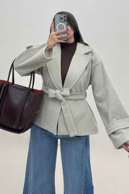 کت فوتر کشمیر کمربنددار