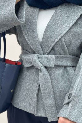 کت فوتر کشمیر کمربنددار