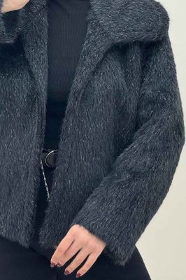 کت خز شاینی آستردار یقه آرشال