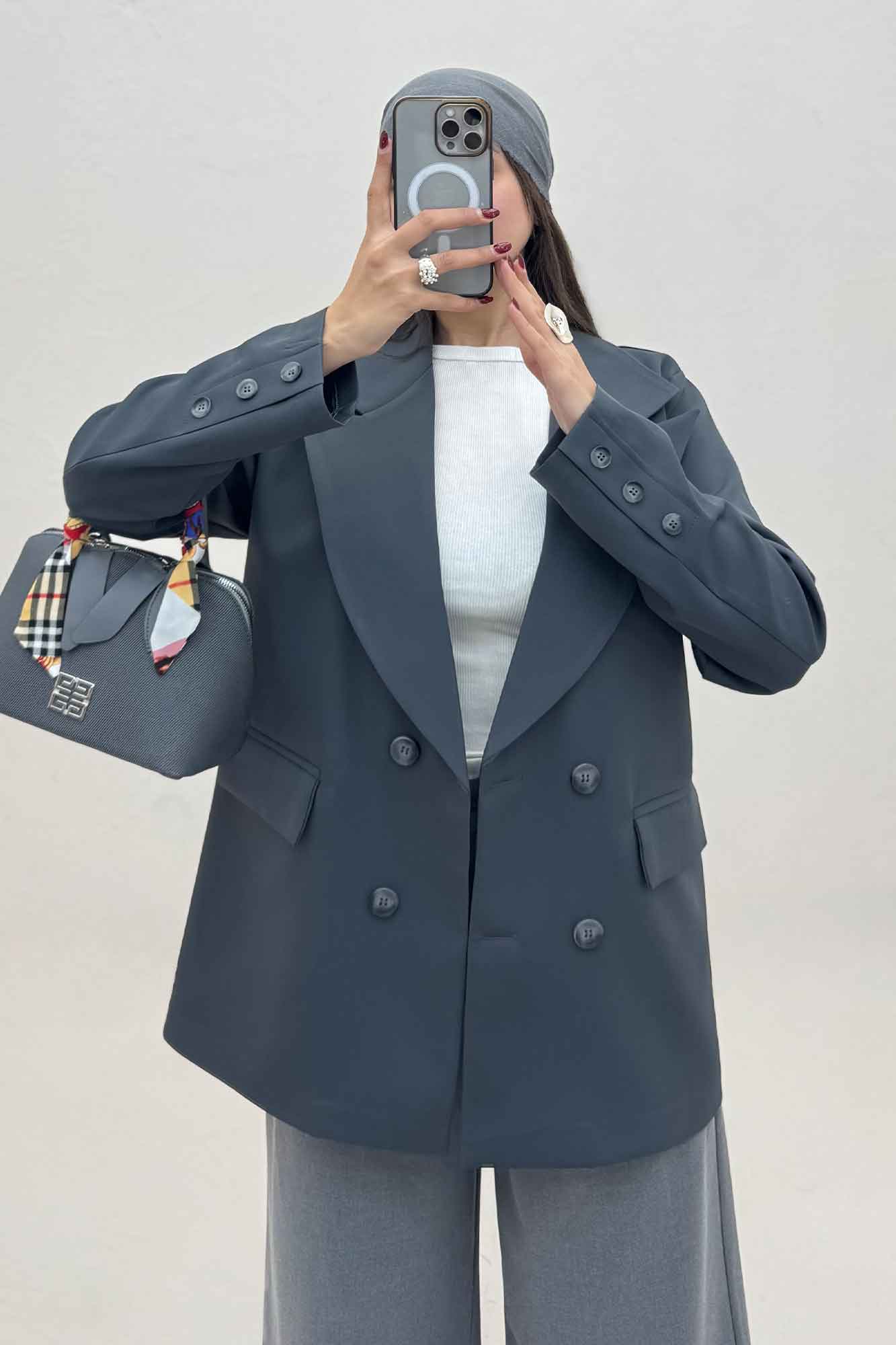 کت مازراتی یقه انگلیسی سر آستین دکمه