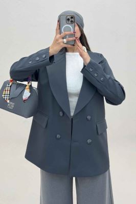 کت مازراتی یقه انگلیسی سر آستین دکمه