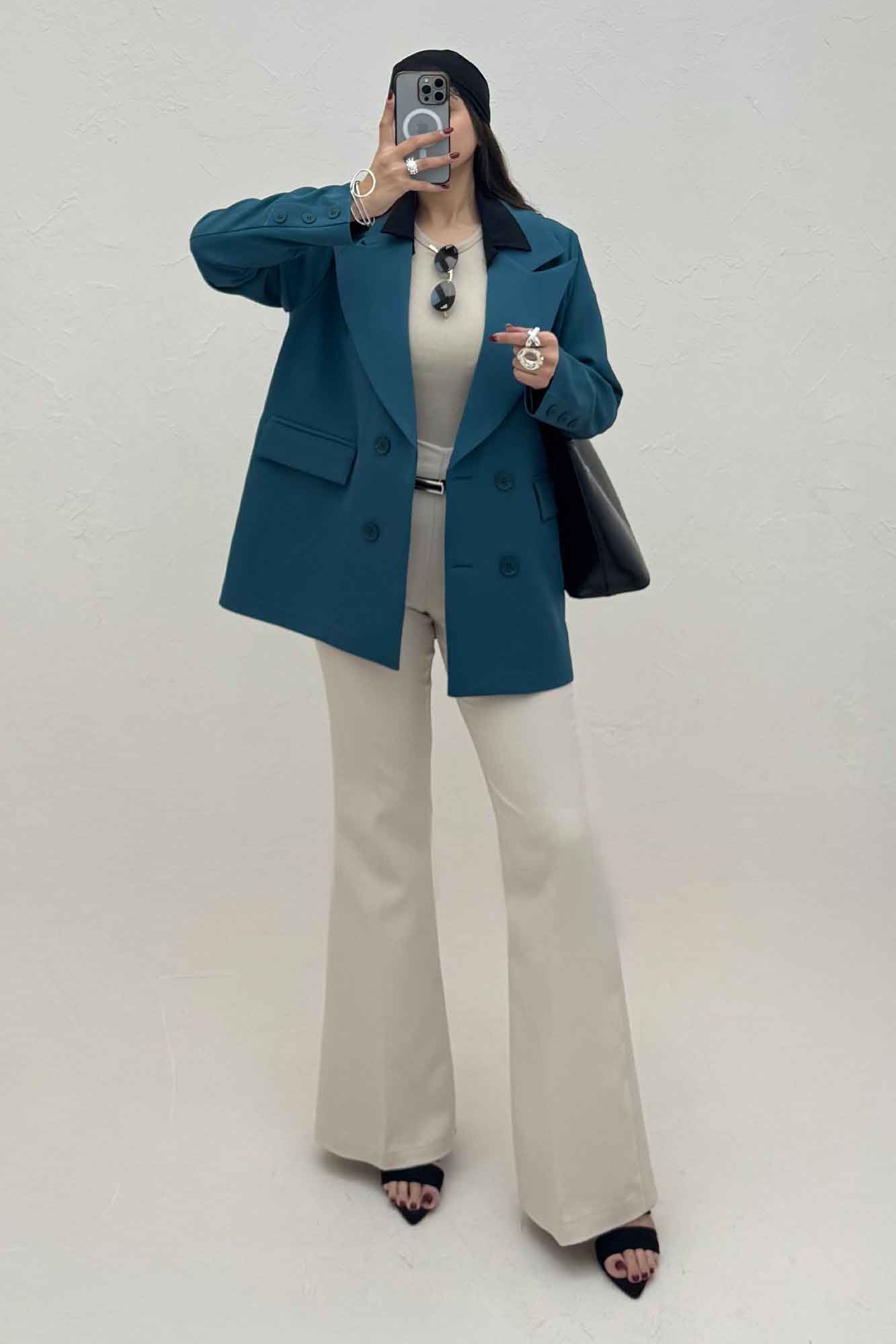 کت مازراتی یقه انگلیسی سر آستین دکمه