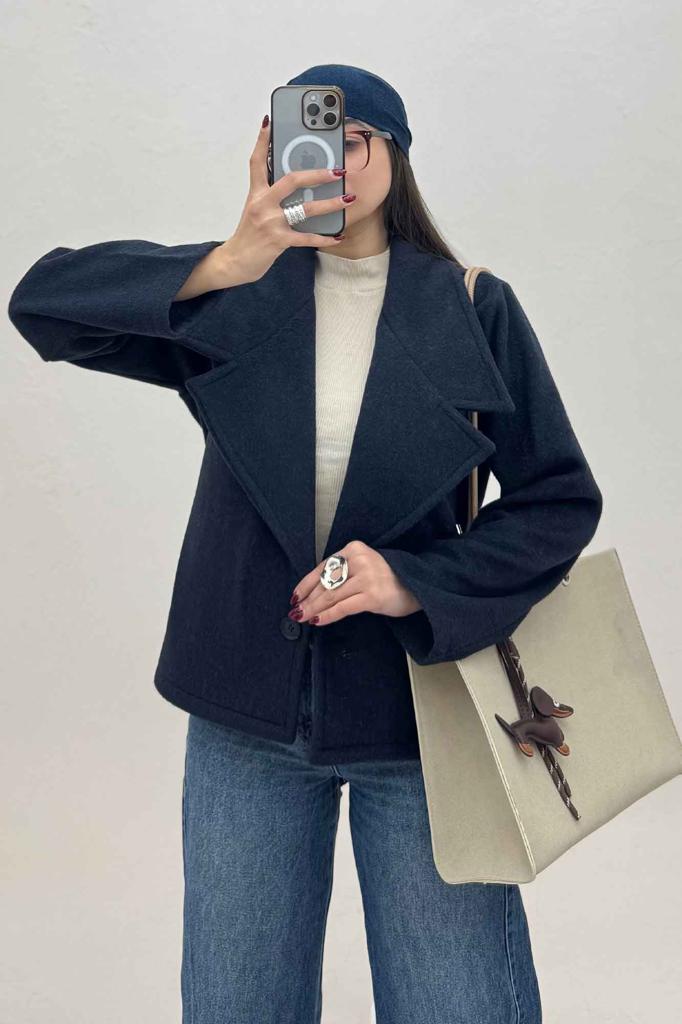 کت فوتر کشمیر تک دکمه 