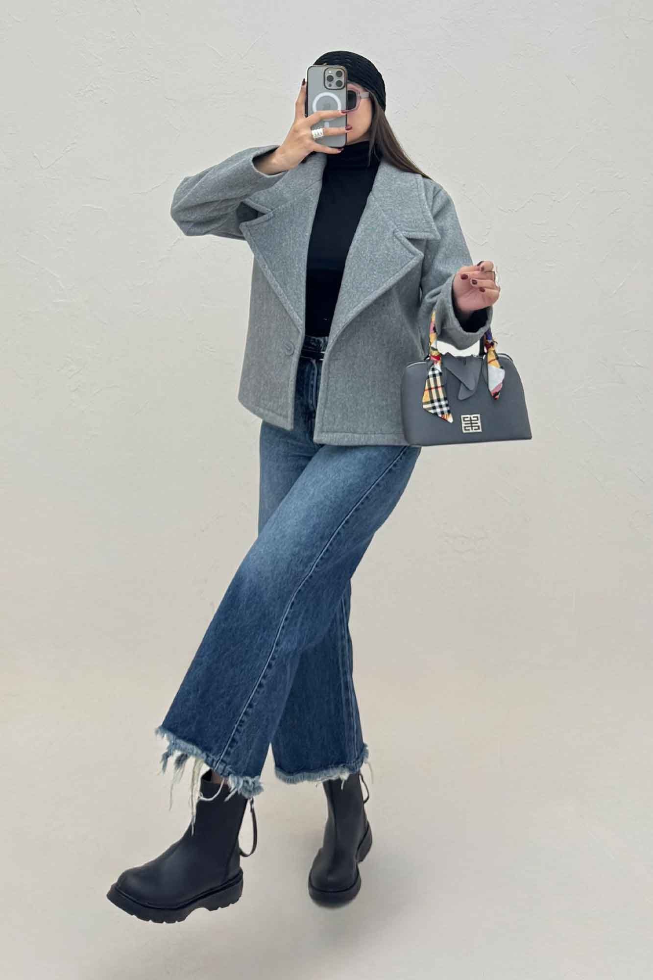 کت فوتر کشمیر تک دکمه 