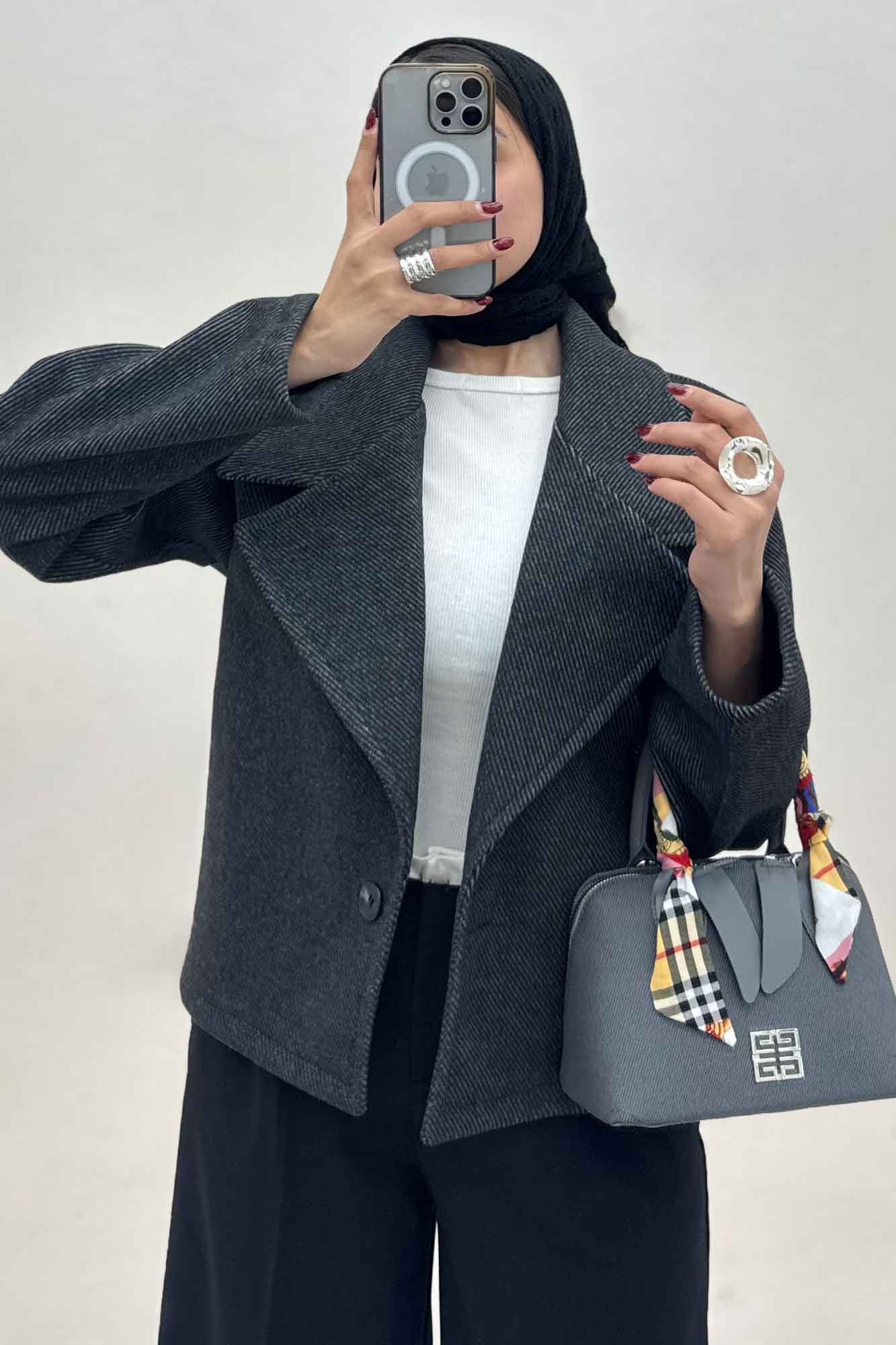 کت فوتر کجراه تک دکمه 