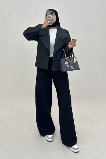 کت فوتر کجراه تک دکمه 