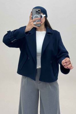 کت فوتر یقه انگلیسی آستین سگک PRADAS