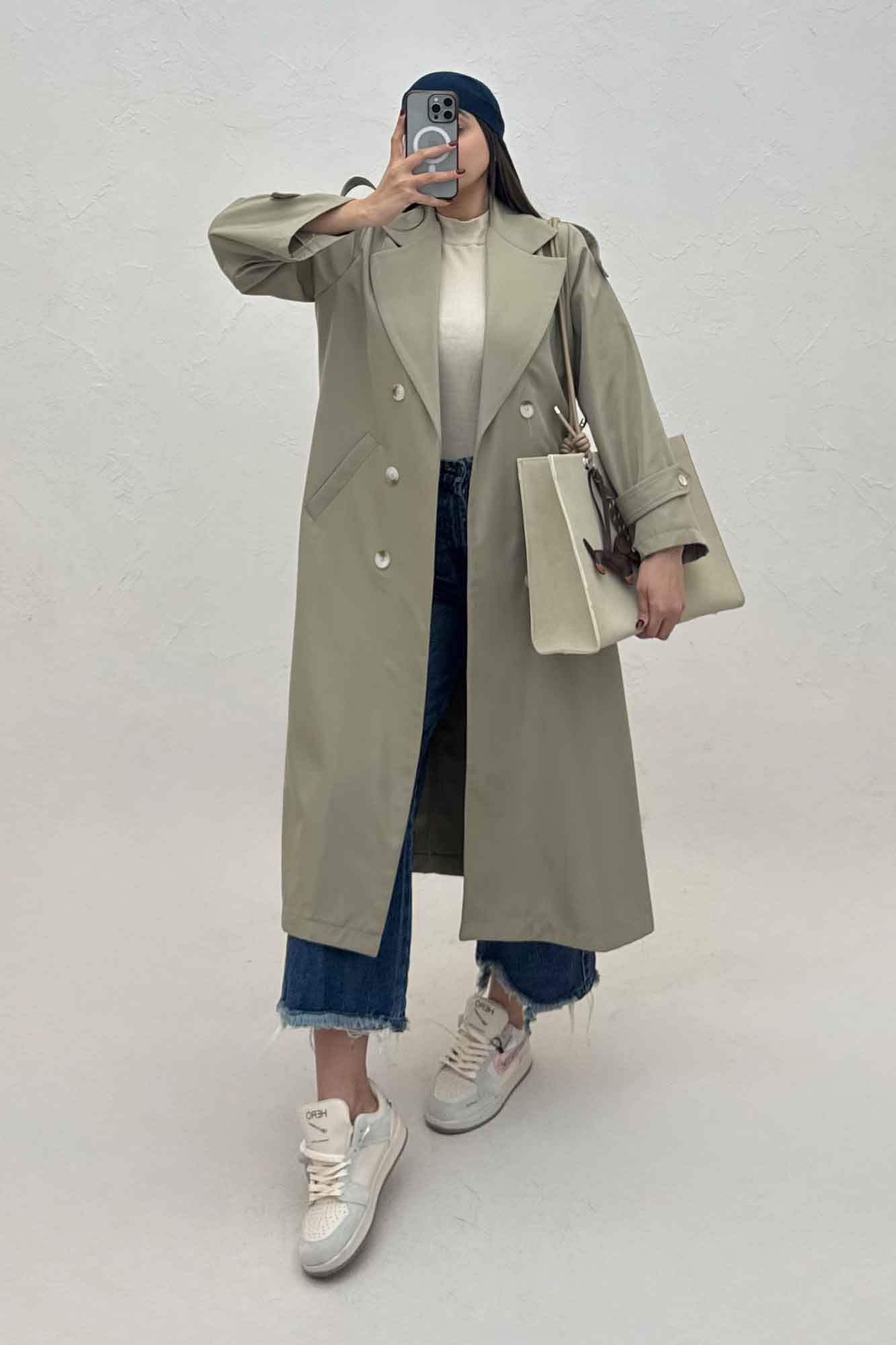 بارانی بلند سانتانا مدل ALKAN