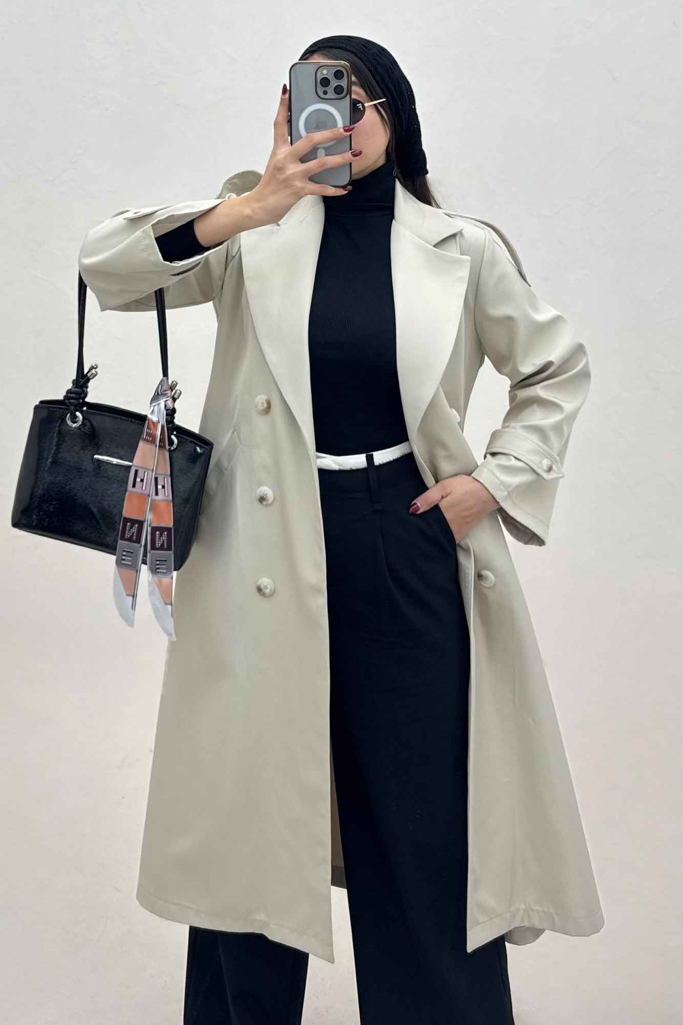 بارانی بلند سانتانا مدل ALKAN