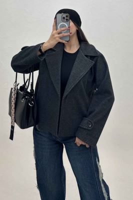 کت فوتر کجراه یقه انگلیسی