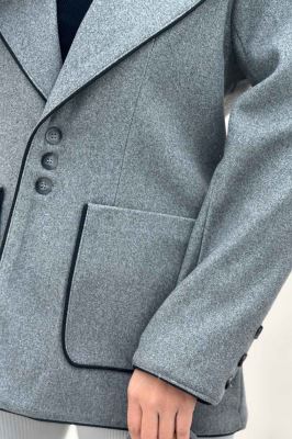 کت فوتر مغزی دوزی آستردار دو جیب