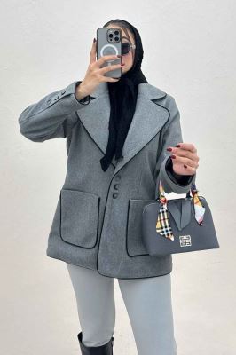 کت فوتر مغزی دوزی آستردار دو جیب