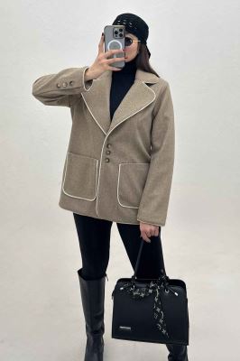 کت فوتر مغزی دوزی آستردار دو جیب