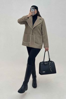 کت فوتر مغزی دوزی آستردار دو جیب