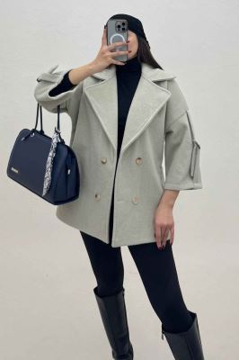 کت فوتر کشمیر آستین سگک دار 