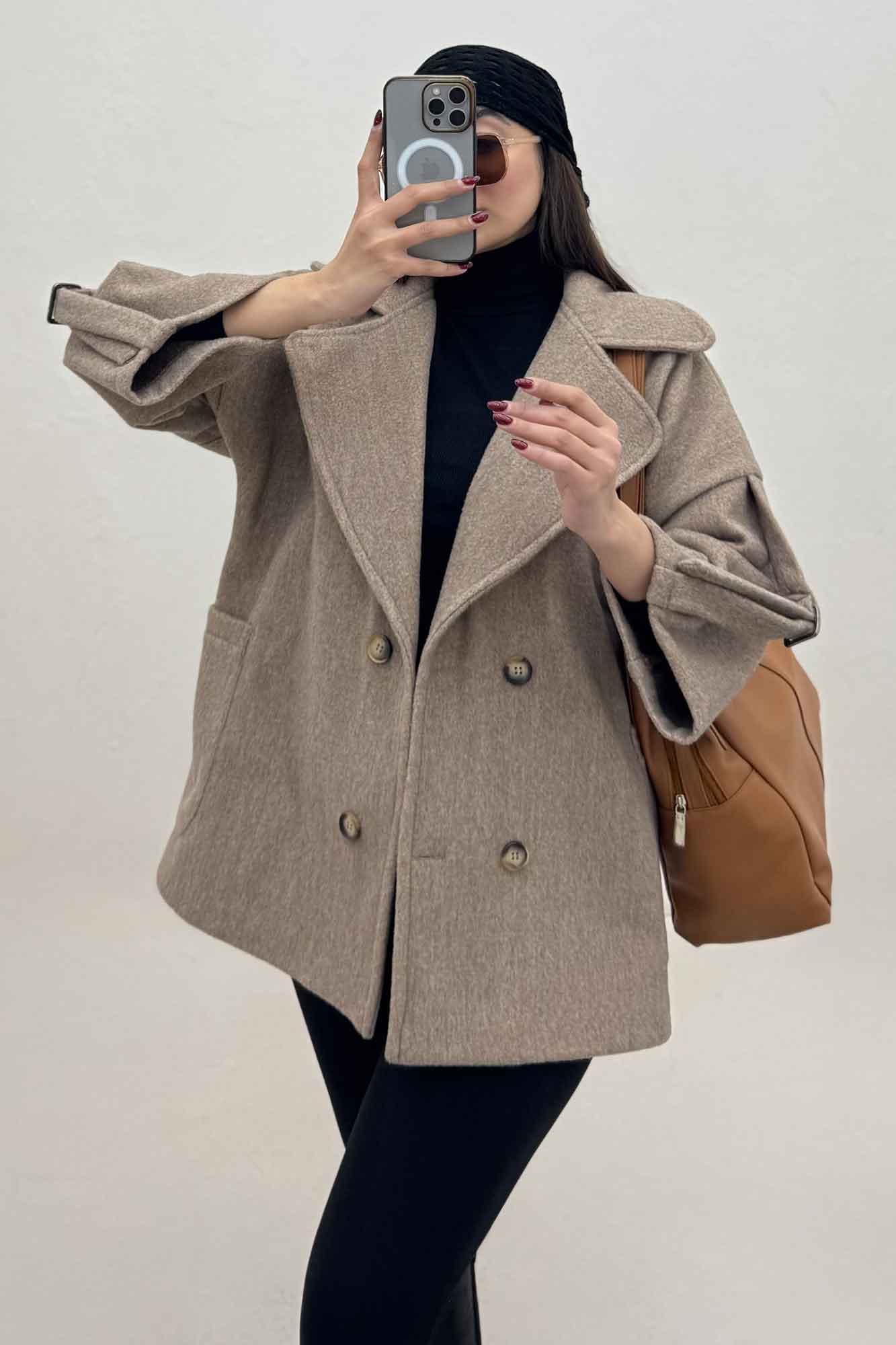 کت فوتر کشمیر آستین سگک دار 