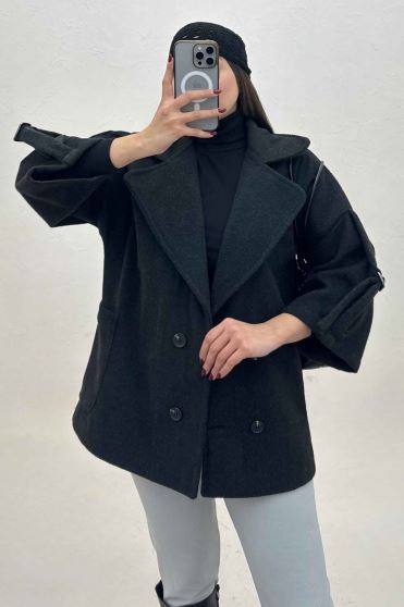 کت فوتر کشمیر آستین سگک دار 