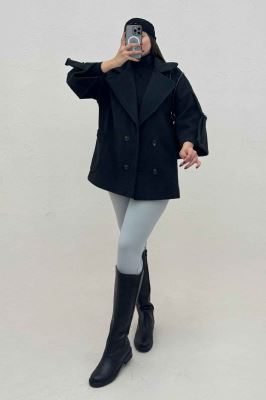 کت فوتر کشمیر آستین سگک دار 