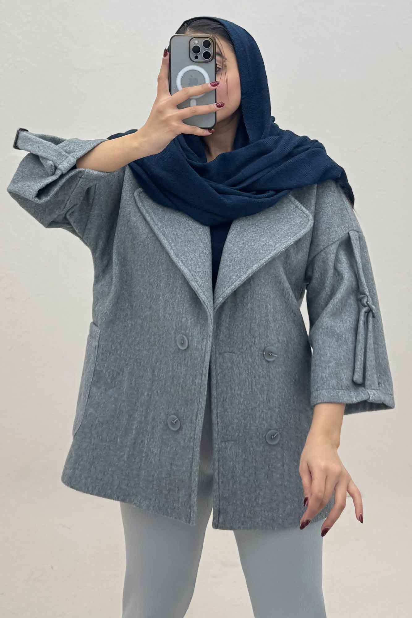 کت فوتر کشمیر آستین سگک دار 