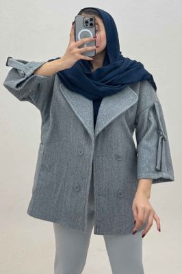 کت فوتر کشمیر آستین سگک دار 