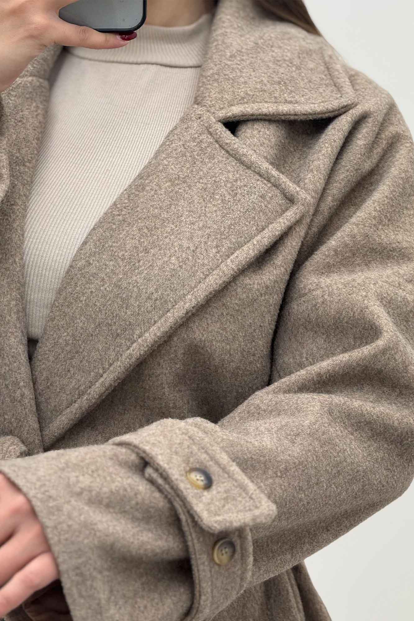 پالتو فوتر کشمیر آستردار سر آستین بند