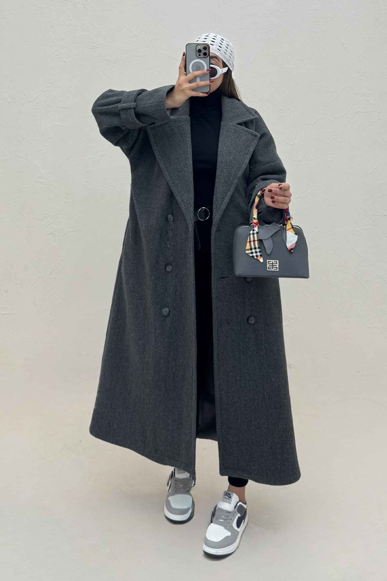 پالتو فوتر کشمیر آستردار سر آستین بند