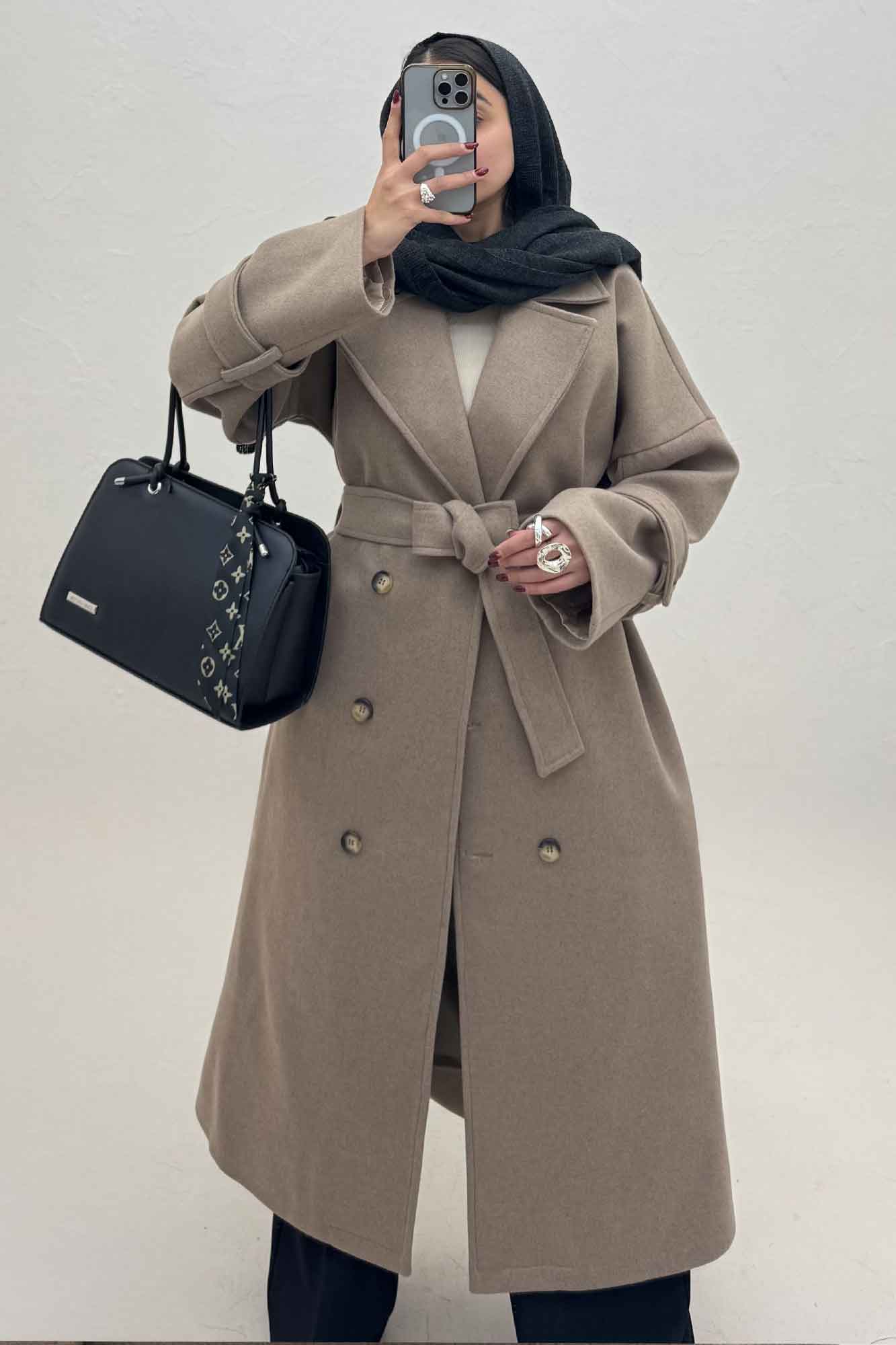 پالتو بلند فوتر آستردار ELIZ