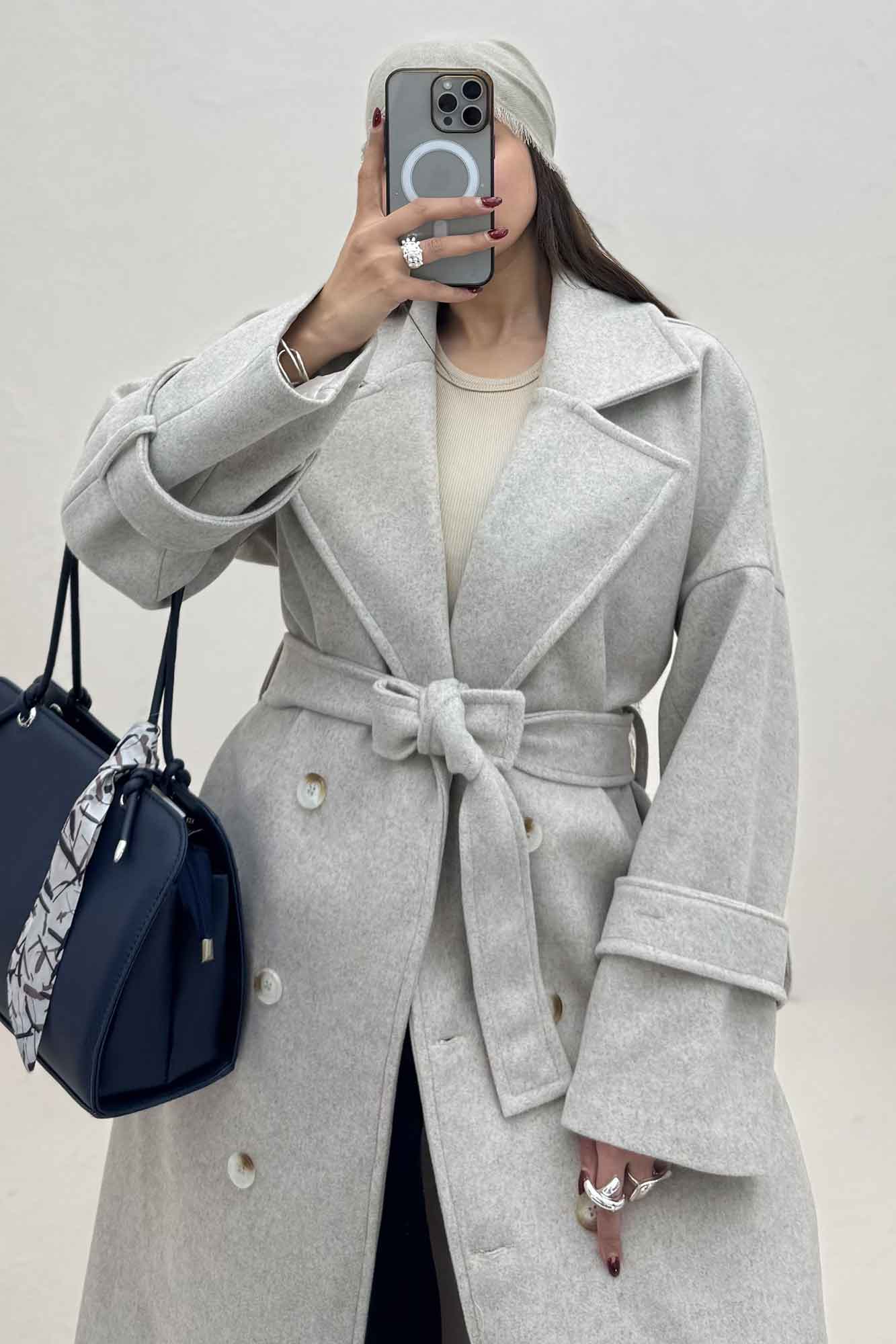 پالتو بلند فوتر آستردار ELIZ