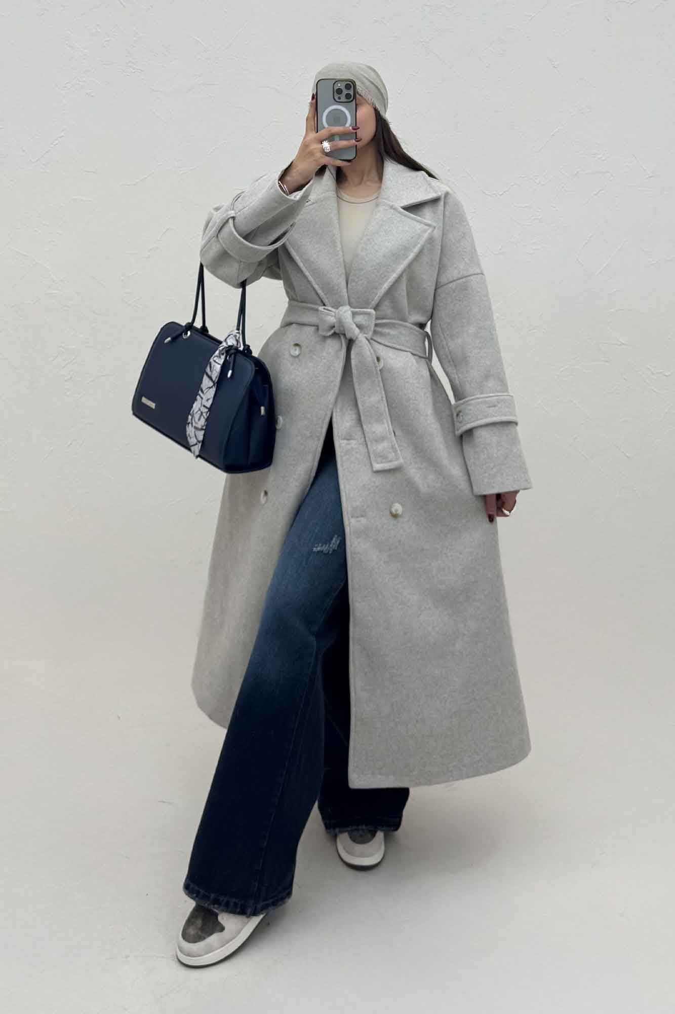 پالتو بلند فوتر آستردار ELIZ