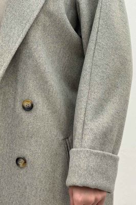 پالتو فوتر بلند مج پاکتی آستردار همیسا