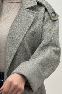 پالتو فوتر بلند مج پاکتی آستردار همیسا