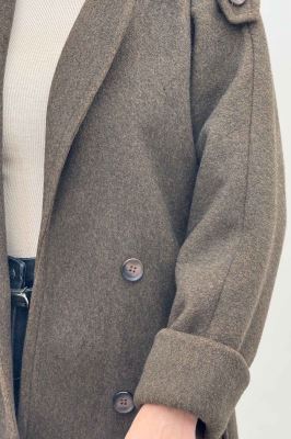 پالتو بلند فوترکشمیر مج پاکتی آستردار