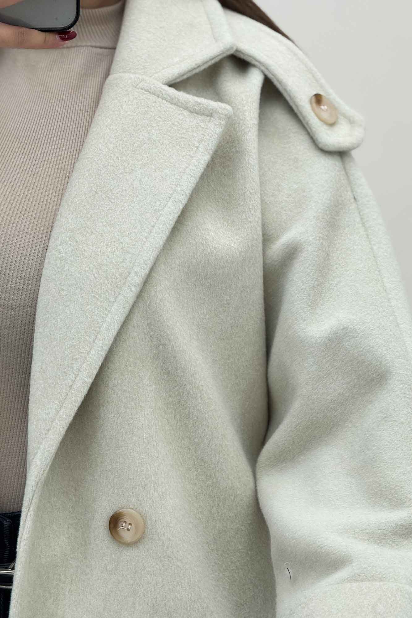 پالتو بلند فوترکشمیر مج پاکتی آستردار