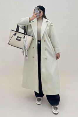 پالتو بلند فوترکشمیر مج پاکتی آستردار