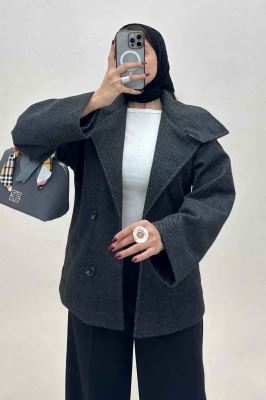 کت فوتر کجراه آستردار یقه چاک