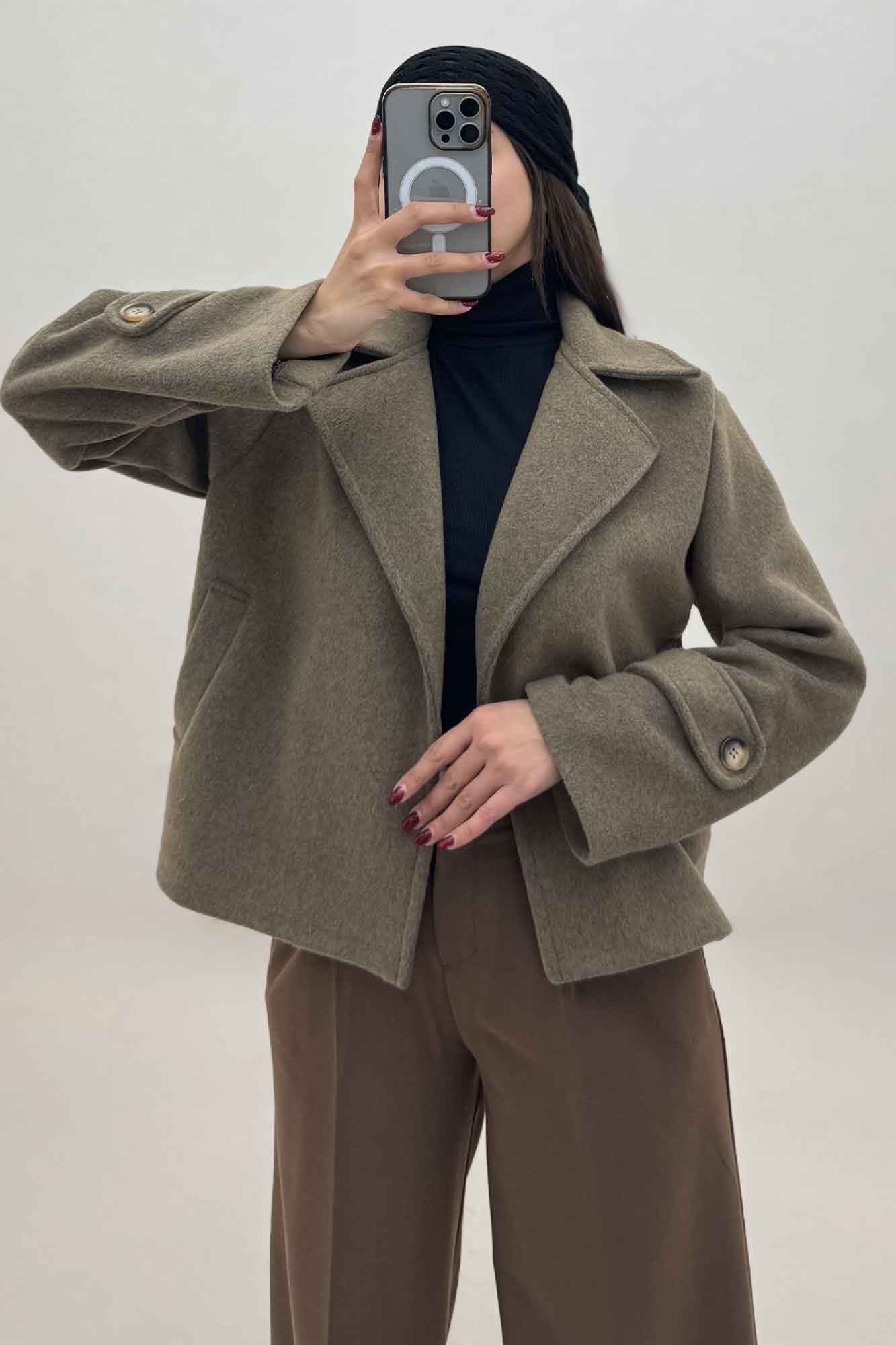 کت کوتاه فوتر دو جیب JOLIA