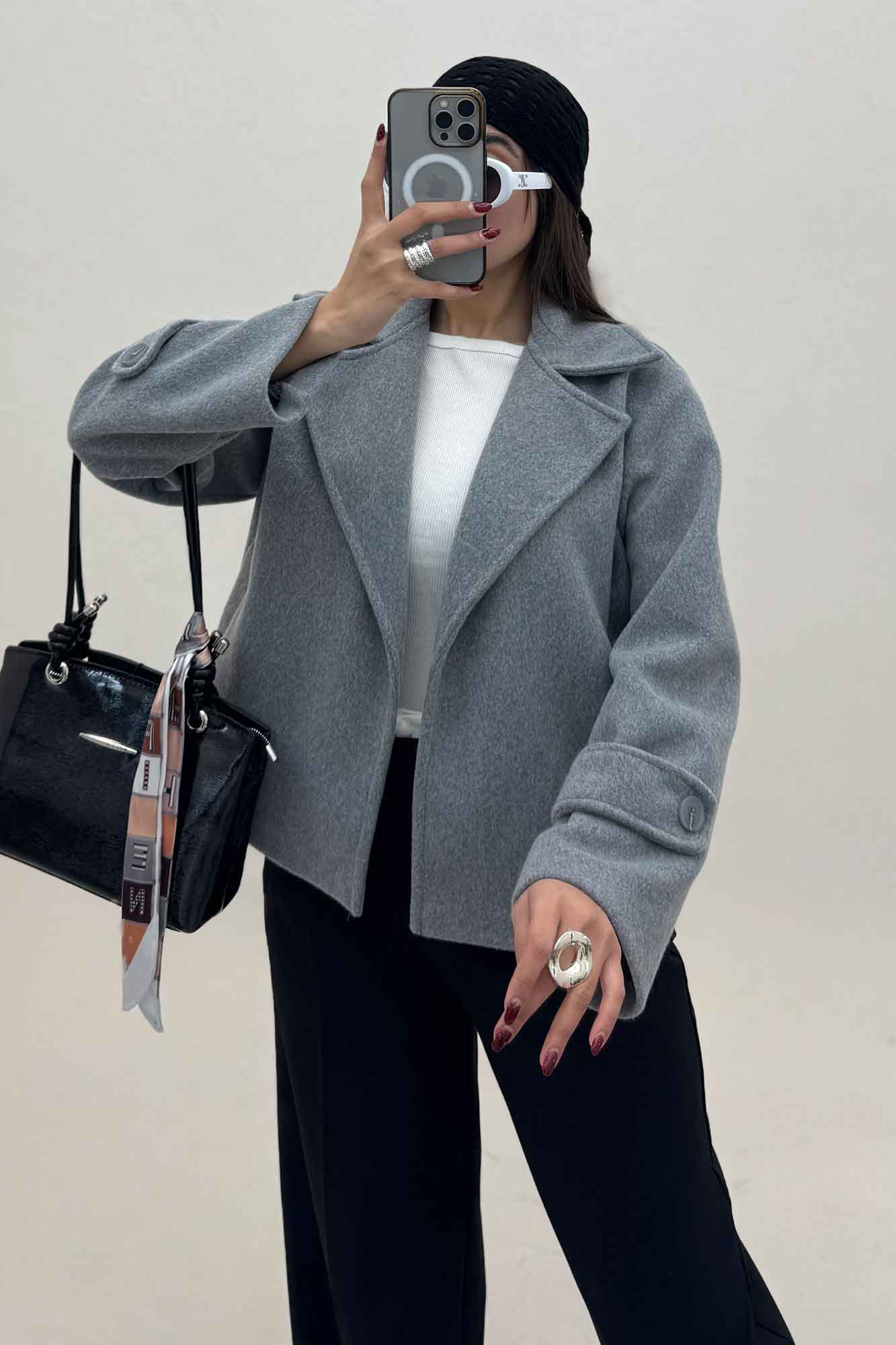 کت کوتاه فوتر دو جیب JOLIA