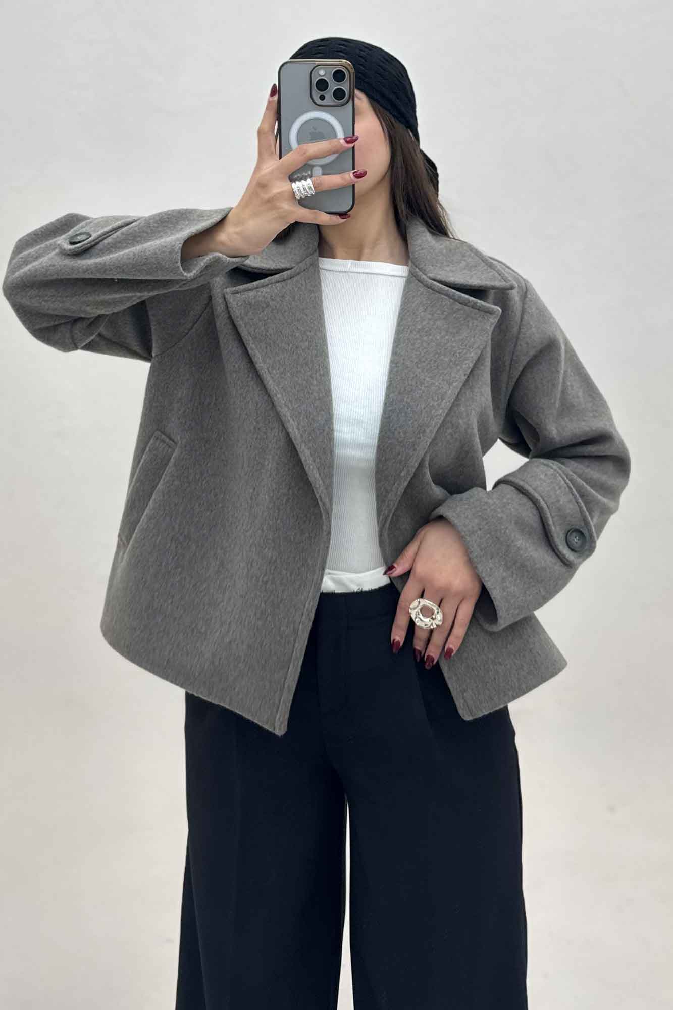 کت کوتاه فوتر دو جیب JOLIA