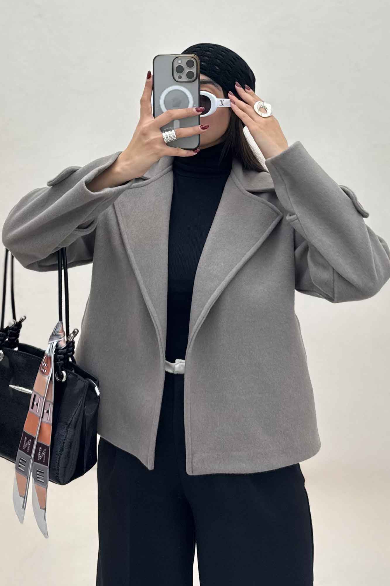 کت کوتاه فوتر دو جیب JOLIA