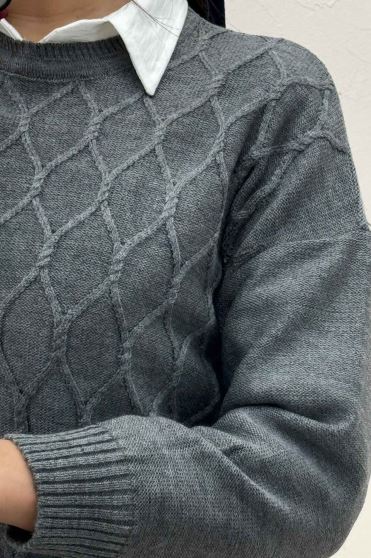 بلوز بافت طرح لوزی کد 148