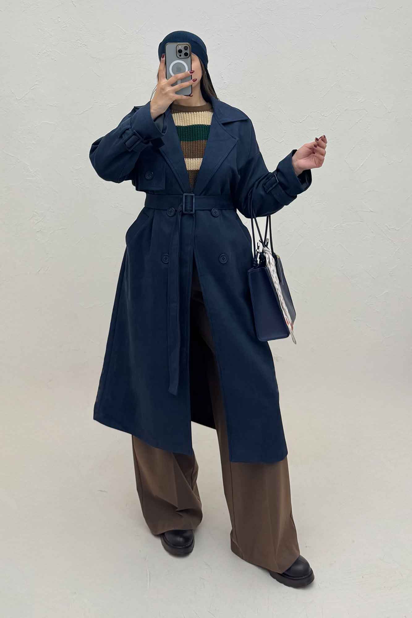 جیر بلند آستردار تک شنل