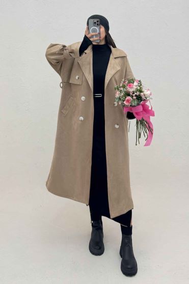 جیر بلند آستردار تک شنل