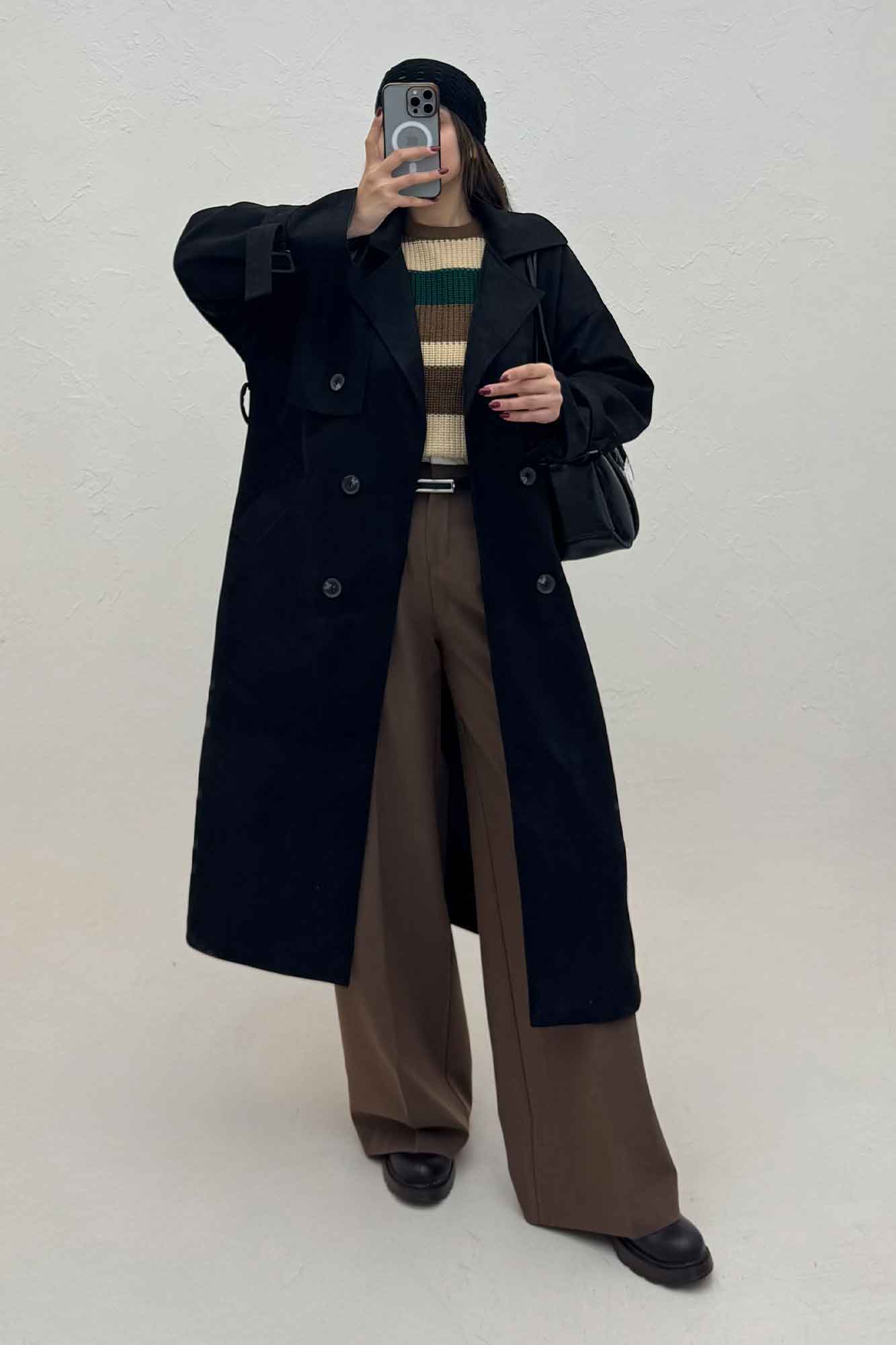 جیر بلند آستردار تک شنل