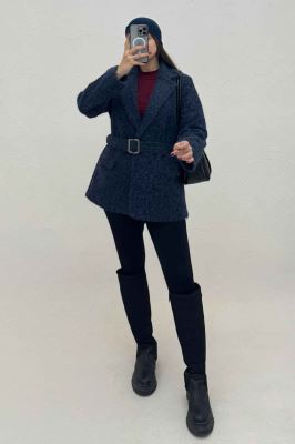 پالتو ویکتونا آستردار کمربنددار